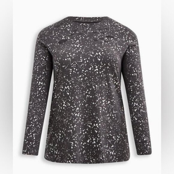 🆕 NWT Women’s torrid 1 LoveSick Super Soft Slub Distressed Tee 14 16 - Picture 13 of 13